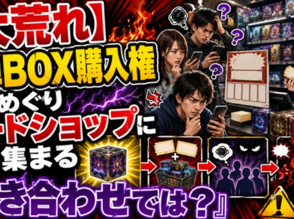 【大荒れ】新弾BOX購入権をめぐりカードショップに批判集まる「抱き合わせでは？」