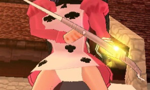 白いパンツが見えるクローバー衣装（女性用）