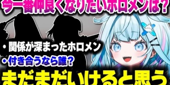 【ホロライブ】すうちゃん、今一番仲良くなりたい・付き合いたい・今年関係が深まったホロメンについて話す