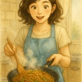 ニンニクと醤油、だしの素、とお好み焼きソースで炒めると 中華料理屋の焼きそばになることに気がついた