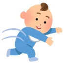 初めての寝返り