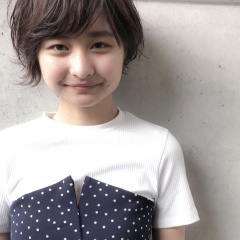 似合わせカットでひし形シルエット