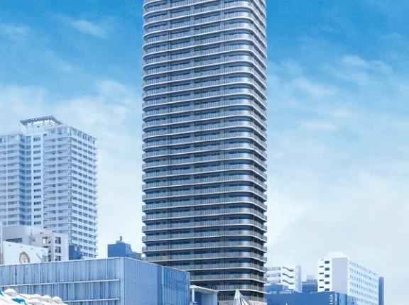 地上34階「パークタワー品川天王洲」の建設状況！本日から第1期販売開始（1億4110万円～3億9980万円）の分譲タワマン（2025.7.13）