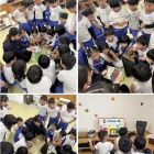 『年長さんです。     ヒヤシンスを植えました。』の画像