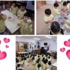 『年少さんが玉ねぎの皮むき体験をしました。』の画像