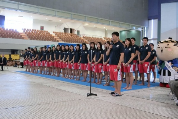 【選手支給】2016-17 TOBIUO JAPAN トビウオジャパン 競泳水泳 日本代表 世界短水路 浜松強化合宿 arenaトレーニングトップス ポロシャツ 2016-17 TOBIUO JAPAN トビウオ ジャパン 競泳・水泳 日本代表 Mizuno