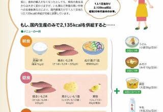 【悲報】輸入が止まっても日本は食料自給出来ると農水省が提示した食事が酷い