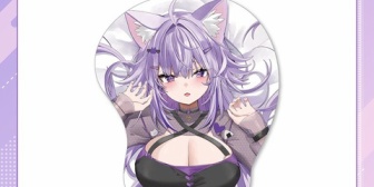 【ホロライブ】おかゆ「僕のおっXXマウスパッド💜⸝⸝⸝手首が楽になるのでオススメ🌼✦」
