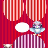 『背景模様の球体』の画像