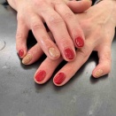 赤ネイル