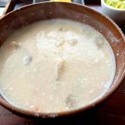 姫路　お好み焼き定食+かす汁♪《遇》