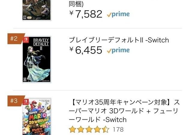 【朗報】Switch『ブレイブリーデフォルト2』がアマラン2位まで上昇！評価も良い模様