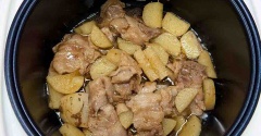 【炊飯器で簡単】豚バラと長芋の照り煮