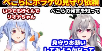 【ホロライブ】りおーな、ぺこらにホラゲの見守りをお願いしようと思っている話
