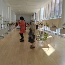 三原芸術祭の花展にポポロへ行きました