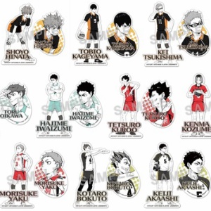 ハイキュー!!』スクエア缶バッジ オフショット×カラー 第一弾BOX＆第二