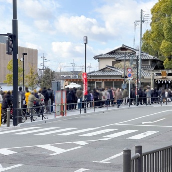 毎年恒例の野見神社にできてた初詣の行列【たかつーフォト】