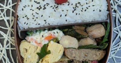 今度は味噌巻きもらった～夫のお弁当305