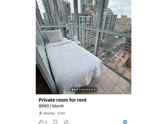 カナダの家賃11万3000円の部屋がこちらｗ　海外の反応。