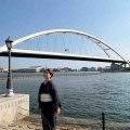 海辺の文様の着物と帯で教会へ