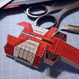 『★修正済み　＜難易度 低 ＞【型紙】FF-X7 CORE FIGHTER 大（A4 １枚）　[Paper Model]』の画像