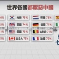 【画像】中国が嫌いな国ランキング