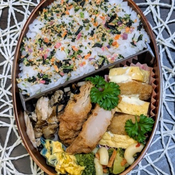 今シーズン一番寒く感じた～夫のお弁当444