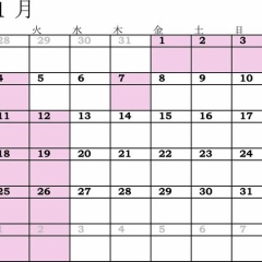 2016年もよろしくお願いします☆ 1月のスケジュール