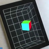 『iPad2の前面カメラをセンサーに視野角を計算し、メガネ不要の３Dを実現【湯川】』の画像