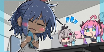 【ホロライブ】ぺこら、楽屋でヴィヴィと一緒にいたリオナに勇気を出して話しかける