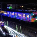 イルミネーションが美しい大胡で元京王の車両を撮る。