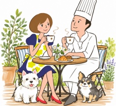 時間がないと、ご挨拶コーヒーのデザイン