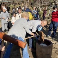 円覚寺でお餅つき