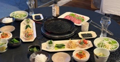 【だんなさまごはん】おうち焼肉の夜ごはん　猫写真多め(๑¯◡¯๑)
