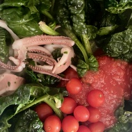 ちぢみほうれん草だからおいしい〜イカのインヅィミーノ