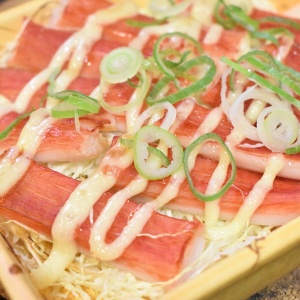 トースターだけ♪かにかまとキャベツのマヨネーズ焼き