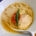 麺屋ブルーズ 【白そば＋鶏汁半ギョーザ】＠富士宮市大宮町