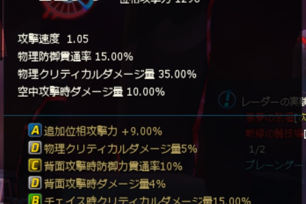 クローザーズをちょろっと Closers 装備考察系