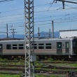今日の午前10時前の会津若松駅構内北側