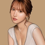 『三上悠亜さんの似顔絵を描きました』の画像