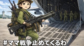 【ネット】サヨク「『ママ戦争とめてくるわ』をバカにするのは酷いと思います。平和を願う人たちのことを笑わないで」と被害者面…ネット「言い訳いいから早く止めてこい」