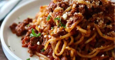 焼きそば麺で簡単なのにもっちもちで旨！みんな大好き【焼きそばボロネーゼ】