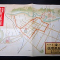 昭和3年（1928）仙台広告引札古地図「東北産業博覧会案内仙台市内略図」1点/仙台市名掛町加藤呉服店