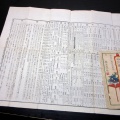 明治12年（1879）地誌統計摺物「石川県名数異同表」1点（袋付き）/大屋愷㪉/古書古文書/木版摺り