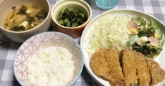 【貧乏飯】奮発して、グルテンフリーとんかつ。