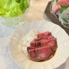 たまひなちびと一緒に、手巻き寿司の夜ごはん
