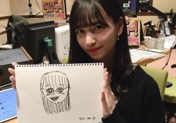 【衝撃】金川紗耶作の”大園桃子”の似顔絵がちょっとホラー・・・・・