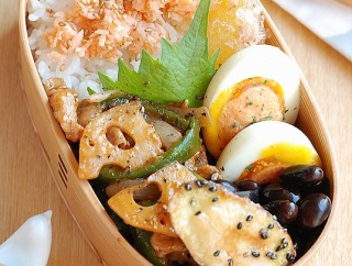 豚とピーマンのケチャップ炒め弁当【プレゼント】