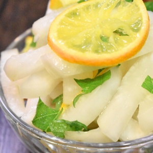 程よい苦味♪大根のすだち和え