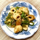 【節約おかず】5分で完成の簡単副菜！ちくわとピーマンのごま炒め